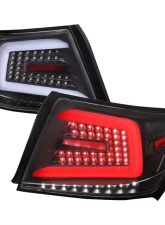 Spec-D LED Sequential Turn Signal Taillights (Matte Black Housing/Clear Lens) Subaru 2008-2014                                     - LT-WRX084JMLED-SQ-TM - Image 10