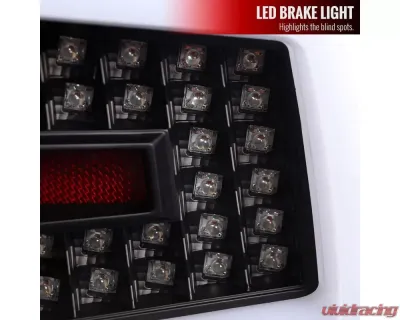 Spec-D LED Sequential Turn Signal Taillights (Matte Black Housing/Clear Lens) Subaru 2008-2014 - LT-WRX084JMLED-SQ-TM