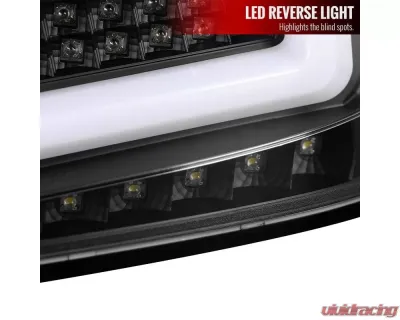 Spec-D LED Sequential Turn Signal Taillights (Matte Black Housing/Clear Lens) Subaru 2008-2014 - LT-WRX084JMLED-SQ-TM