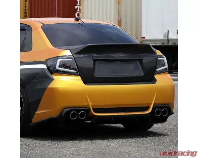 Spec-D LED Sequential Turn Signal Taillights (Matte Black Housing/Clear Lens) Subaru 2008-2014 - LT-WRX084JMLED-SQ-TM