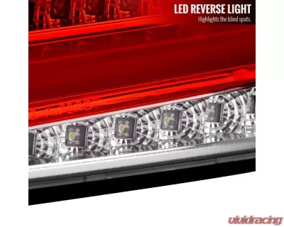 Spec-D LED Bars Sequential Turn Signal Taillights (Chrome Housing/Red Lens) Subaru 2008-2014 - LT-WRX084RLED-SQ-TM