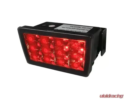 Spec-D F1 Style Rear LED 3rd Brake Light (Chrome Housing/Smoke Lens) Subaru 2011-2018 - LT-WRX11RB3GLED-VS