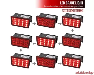 Spec-D F1 Style LED 3rd Brake Light (Chrome Housing/Red Lens) Subaru 2011-2021 - LT-WRX11RB3R2LED-VS