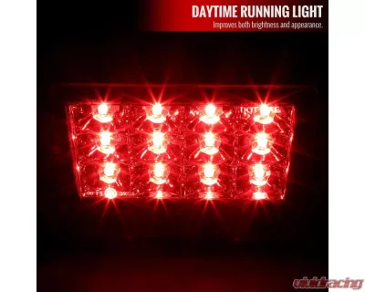 Spec-D F1 Style LED 3rd Brake Light (Chrome Housing/Red Lens) Subaru 2011-2021 - LT-WRX11RB3R2LED-VS