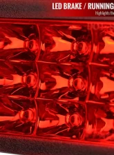 Spec-D F1 Style LED 3rd Brake Light (Chrome Housing/Red Lens) Subaru 2011-2021                                     - LT-WRX11RB3R2LED-VS - Image 4