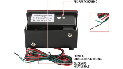 Spec-D F1 Style LED 3rd Brake Light (Chrome Housing/Red Lens) Subaru WRX | STI | XV Crosstrek 2011-2021                                     - LT-WRX11RB3R2LED-VS - Image 8