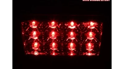 Spec-D F1 Style Rear LED 3rd Brake Light (Chrome Housing/Red Lens) Subaru WRX | STI | XV Crosstrek 2011-2018                                     - LT-WRX11RB3RLED-VS - Image 3