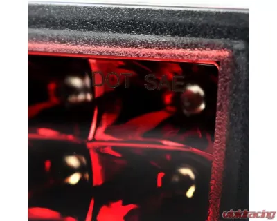 Spec-D F1 Style Rear LED 3rd Brake Light (Chrome Housing/Red Lens) Subaru 2011-2018 - LT-WRX11RB3RLED-VS