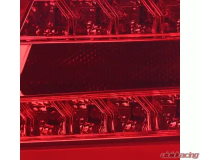 Spec-D Sequential White Bar LED Taillights (Chrome Housing/Red Lens) Subaru WRX | STI 2015-2021 - LT-WRX15RLED-SQ-TM