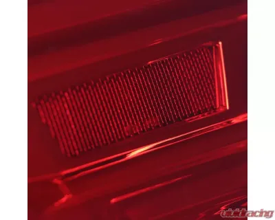 Spec-D Sequential White Bar LED Taillights (Chrome Housing/Red Lens) Subaru WRX | STI 2015-2021 - LT-WRX15RLED-SQ-TM