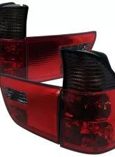 Spec-D Taillights - APC (Chrome Housing/Red Smoked Lens) BMW E53 X5 2000-2006                                     - LT-X500RG-APC - Image 10