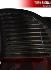 Spec-D Taillights - APC (Chrome Housing/Red Smoked Lens) BMW E53 X5 2000-2006                                     - LT-X500RG-APC - Image 2