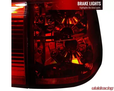 Spec-D Taillights - APC (Chrome Housing/Red Smoked Lens) BMW E53 X5 2000-2006 - LT-X500RG-APC