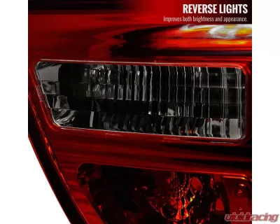Spec-D Taillights - APC (Chrome Housing/Red Smoked Lens) BMW E53 X5 2000-2006 - LT-X500RG-APC