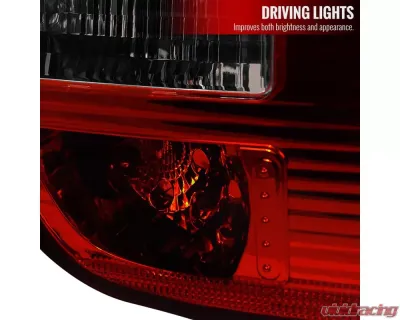 Spec-D Taillights - APC (Chrome Housing/Red Smoked Lens) BMW E53 X5 2000-2006 - LT-X500RG-APC