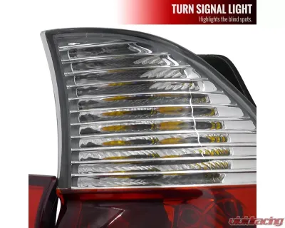 Spec-D Taillights (Chrome Housing/Red Clear Lens) BMW E53 X5 2000-2006 - LT-X500RPW-APC