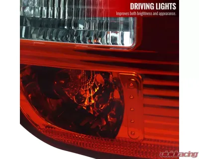 Spec-D Taillights (Chrome Housing/Red Clear Lens) BMW E53 X5 2000-2006 - LT-X500RPW-APC