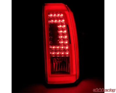 Spec-D LED Taillights (Chrome Housing/Red Smoked Lens) GMC Yukon | Yukon XL 2015-2020 - LT-YUK15RGLED-TM
