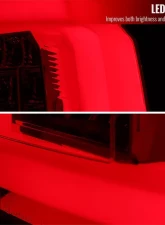 Spec-D LED Taillights (Chrome Housing/Red Smoked Lens) GMC Yukon | Yukon XL 2015-2020                                     - LT-YUK15RGLED-TM - Image 4