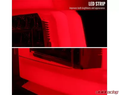 Spec-D LED Taillights (Chrome Housing/Red Smoked Lens) GMC Yukon | Yukon XL 2015-2020 - LT-YUK15RGLED-TM