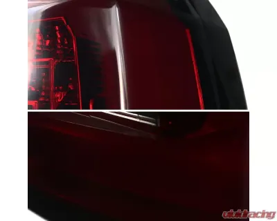 Spec-D LED Taillights (Chrome Housing/Red Smoked Lens) GMC Yukon | Yukon XL 2015-2020 - LT-YUK15RGLED-TM