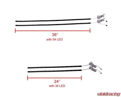 Spec-D Universal 36" Multi-Color LED Underbody Kit - LU-LED7CLR36