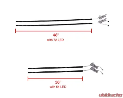 Spec-D Universal 48" Multi-Color LED Underbody Kit - LU-LED7CLR48