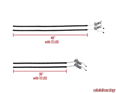 Spec-D Universal 48" Multi-Color LED Underbody Kit - LU-LED7CLR48