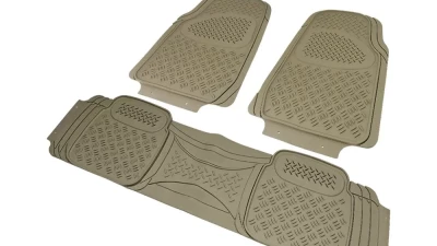 Spec-D Universal PVC Rubber Floor Mats - 3PC (Beige)                                     - MAT-3001BGE - Image 10