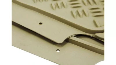 Spec-D Universal PVC Rubber Floor Mats - 3PC (Beige)                                     - MAT-3001BGE - Image 4