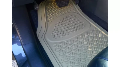 Spec-D Universal PVC Rubber Floor Mats - 3PC (Beige)                                     - MAT-3001BGE - Image 8
