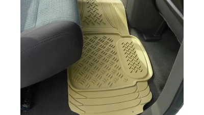 Spec-D Universal PVC Rubber Floor Mats - 3PC (Beige)                                     - MAT-3001BGE - Image 9
