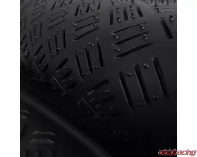 Spec-D Universal Black PVC Rubber Floor Mats w/ 2x front & 1x rear - MAT-3001BLK