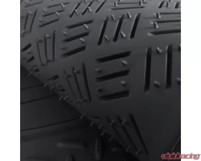 Spec-D Universal PVC Rubber Floor Mats - 3PC (Gray) - MAT-3001GRY