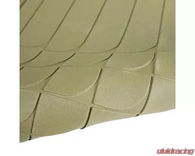 Spec-D Universal Beige PVC Rubber Floor Mats w/ 2x front, 1x rear & 1x trunk liner - MAT-3201BGE