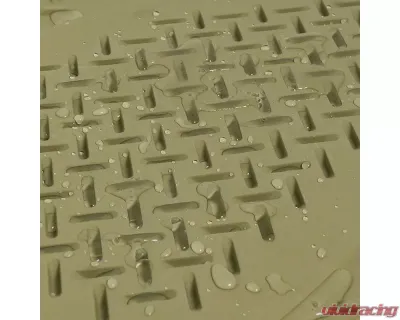 Spec-D Universal Beige PVC Rubber Floor Mats w/ 2x front, 1x rear & 1x trunk liner - MAT-3201BGE