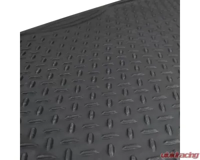 Spec-D Universal Gray PVC Rubber Floor Mats w/ 2x front, 1x rear & 1x trunk liner - MAT-3201GRY