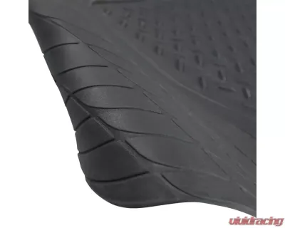 Spec-D Universal Gray PVC Rubber Floor Mats w/ 2x front, 1x rear & 1x trunk liner - MAT-3201GRY