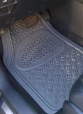 Spec-D Universal Gray PVC Rubber Floor Mats w/ 2x front, 1x rear & 1x trunk liner                                     - MAT-3201GRY - Image 9