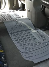 Spec-D Universal Gray PVC Rubber Floor Mats w/ 2x front, 1x rear & 1x trunk liner                                     - MAT-3201GRY - Image 10