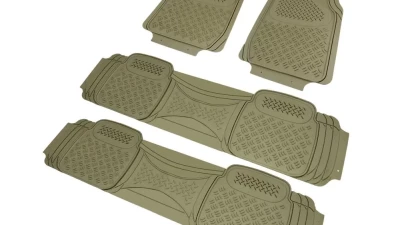 Spec-D Universal PVC Rubber Non-Slip Floor Mats - 4PC (Beige)                                     - MAT-4001BGE - Image 10