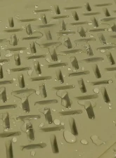 Spec-D Universal Beige PVC Rubber Floor Mats w/ 2x front & 2x rear                                     - MAT-4001BGE - Image 6