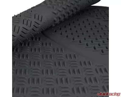 Spec-D Universal Gray PVC Rubber Floor Mats w/ 2x front & 2x rear - MAT-4001GRY