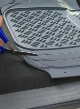 Spec-D Universal Gray PVC Rubber Floor Mats w/ 2x front & 2x rear                                     - MAT-4001GRY - Image 7
