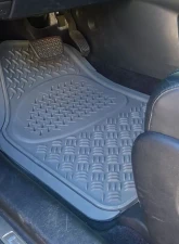 Spec-D Universal Gray PVC Rubber Floor Mats w/ 2x front & 2x rear                                     - MAT-4001GRY - Image 8