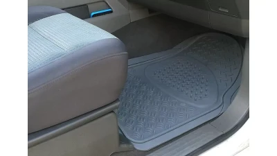 Spec-D Universal PVC Rubber Non-Slip Floor Mats - 4PC (Gray)                                     - MAT-4001GRY - Image 9