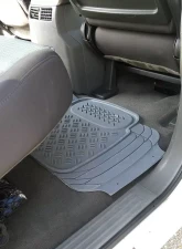 Spec-D Universal Gray PVC Rubber Floor Mats w/ 2x front & 2x rear                                     - MAT-4001GRY - Image 10
