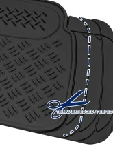 Spec-D Universal Black PVC Rubber Floor Mats w/ 2x front, 2x rear & 1x trunk liner                                     - MAT-4201BLK - Image 6