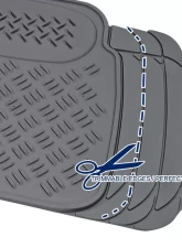 Spec-D Universal Gray PVC Rubber Floor Mats w/ 2x front, 2x rear & 1x trunk liner                                     - MAT-4201GRY - Image 6