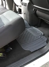 Spec-D Universal Gray PVC Rubber Floor Mats w/ 2x front, 2x rear & 1x trunk liner                                     - MAT-4201GRY - Image 9